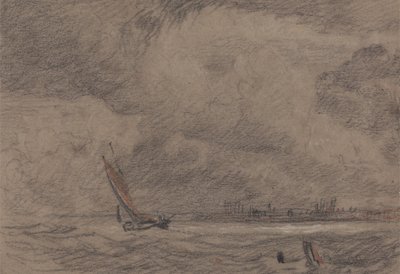 Fishing Vessel off Yarmouth by John Sell Cotman
